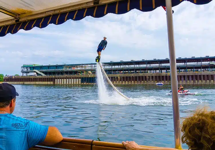 If you're adventurous, you can fly with water jetpacks! 