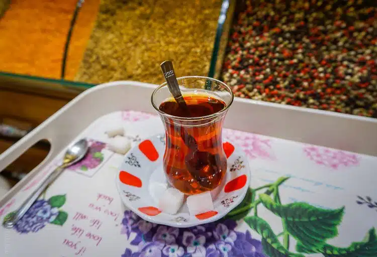 Turkish tea, spice bazaar