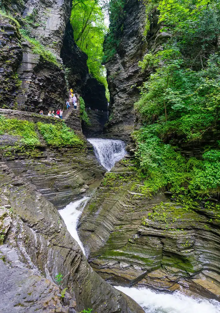 Watkins Glen State Park waterfalls and ravines