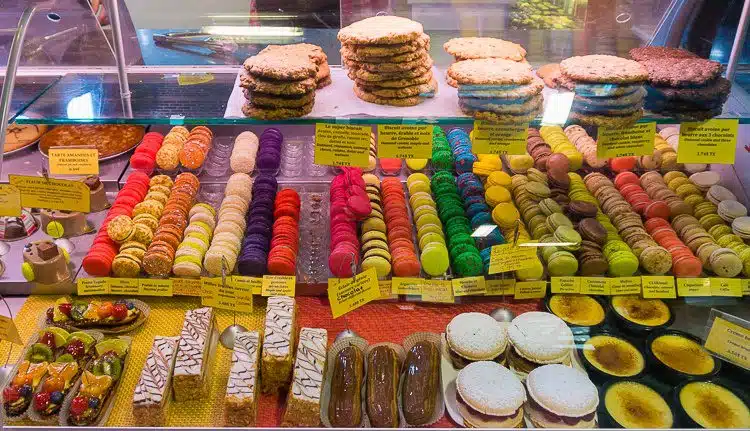 Colorful cookies. So many desserts at the market!