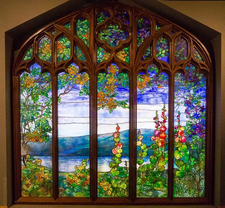 Tiffany window stained glass corning museum of glass art