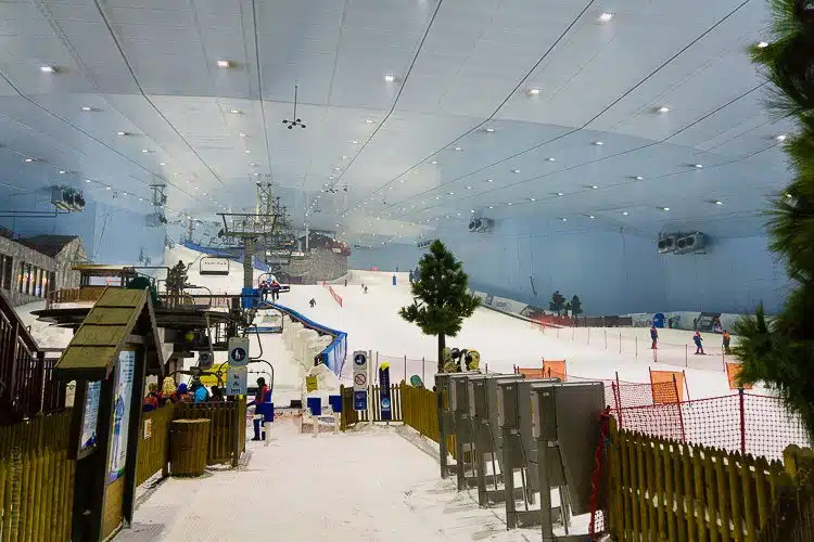 Yes, the tropical desert city of Dubai has built an indoor ski mountain.
