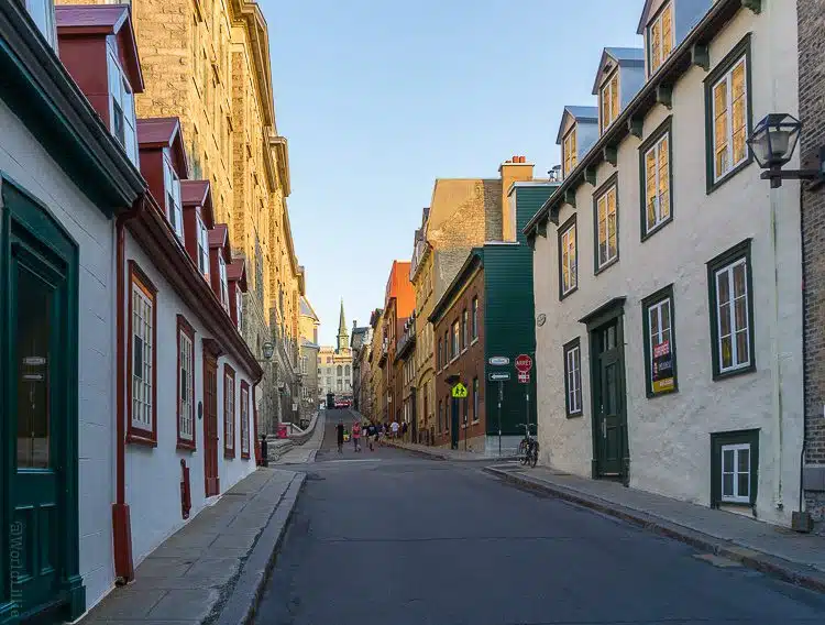 Charming streets of Quebec City.
