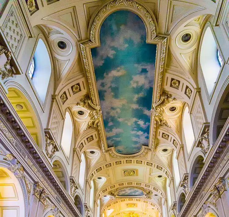 The stunning ceiling of Quebec's Notre-Dame Church!