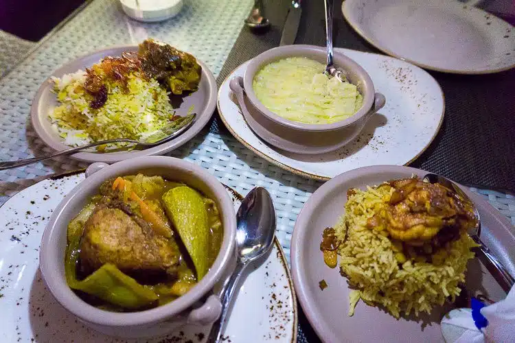 Hearty Emirati stews and rice.