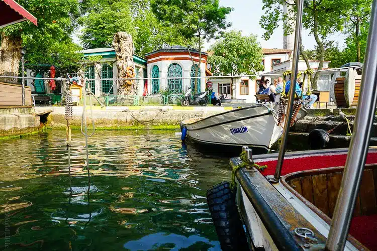 This tranquil harbor on the Asian side of Istanbul evokes the warmth of Turkish tea. 
