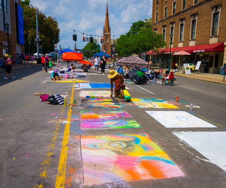 The Street Painting Festival in Elmira was a treat.