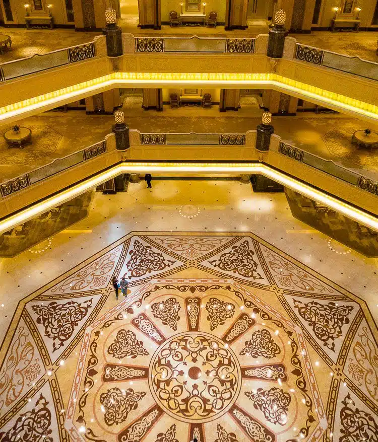 Emirates Palace Abu Dhabi Lobby Atrium