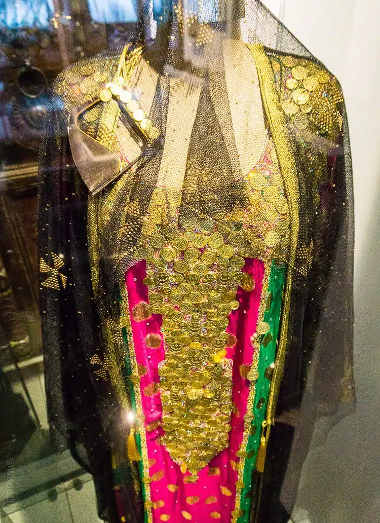 A sparkly outfit from the Dubai Women's Museum.