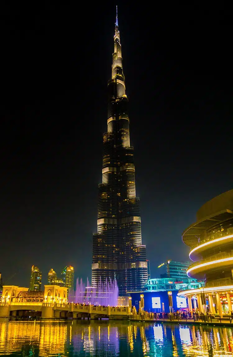 The Burj Khalifa towers above the world.