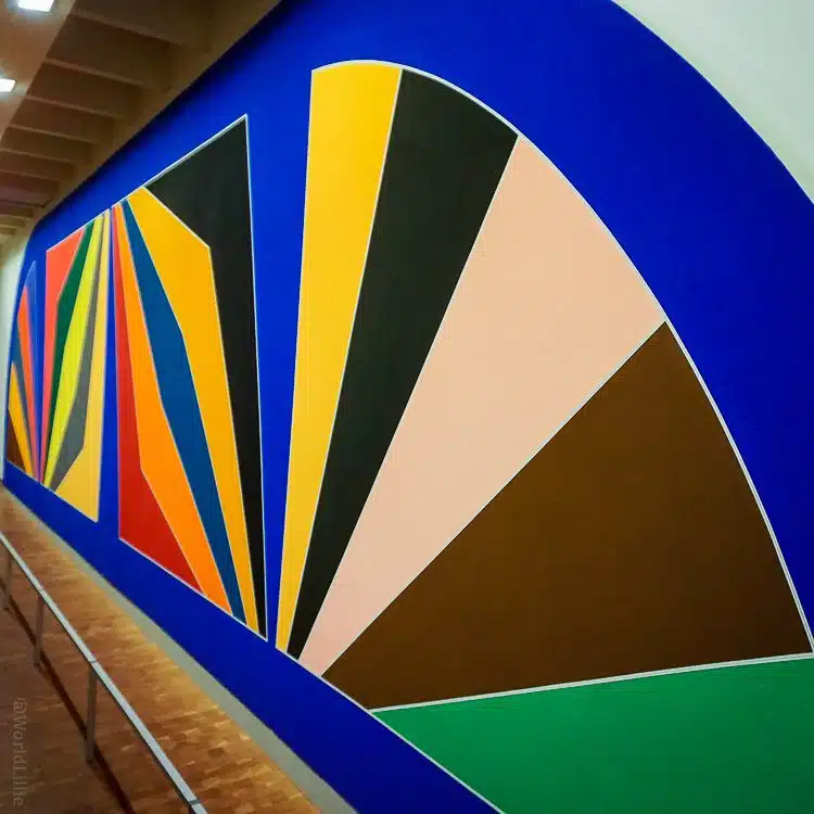 A burst of color in "Damascus Gate" by Frank Stella, 1936.