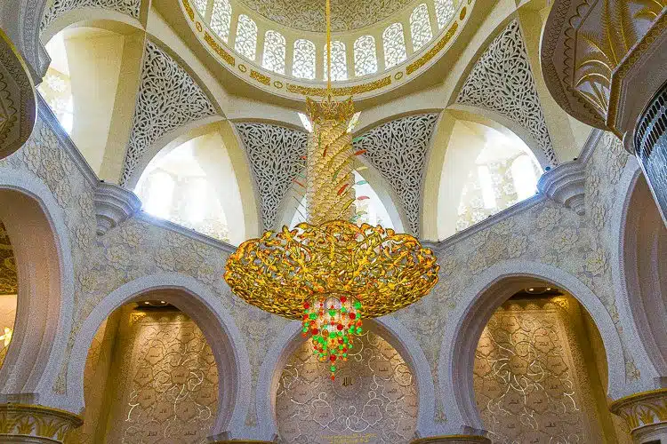Chandelier Sheikh Zayed Mosque Abu Dhabi