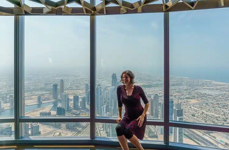 Tallest building in the world Burj Khalifa view of Dubai