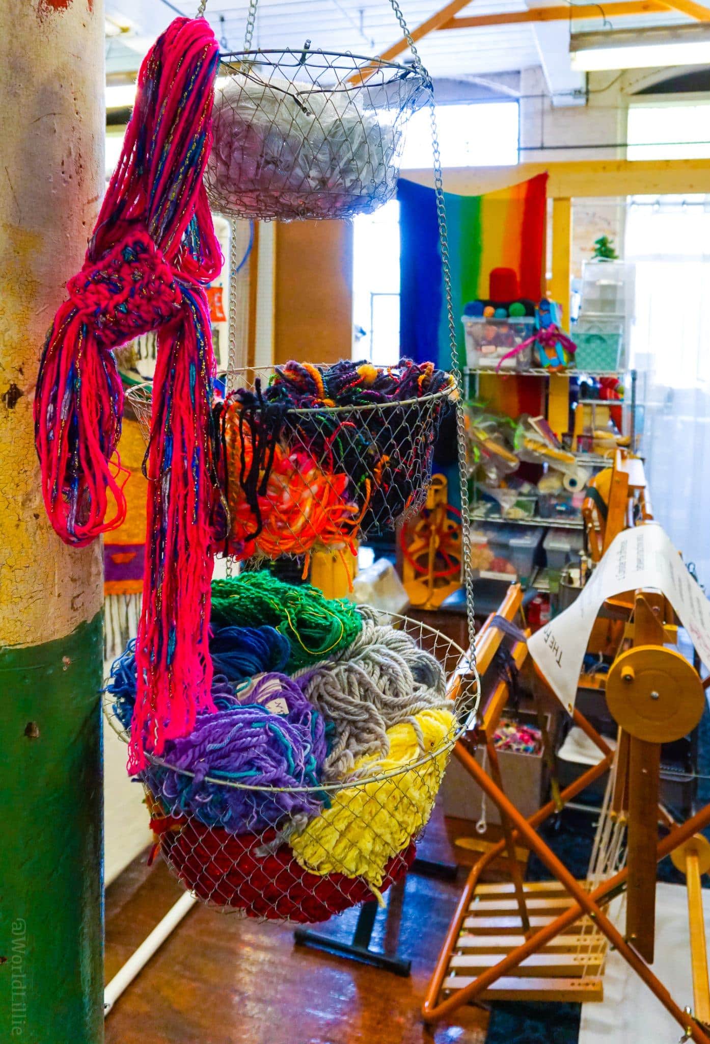 Every detail of Lowe Mill bursts with color and creativity.