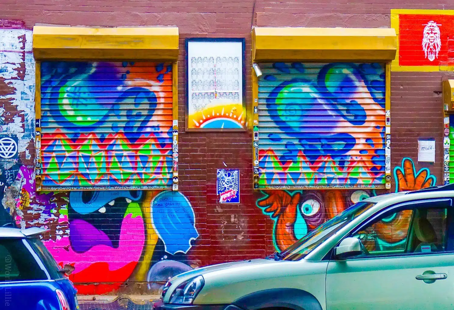 What a riot of color on that wall!