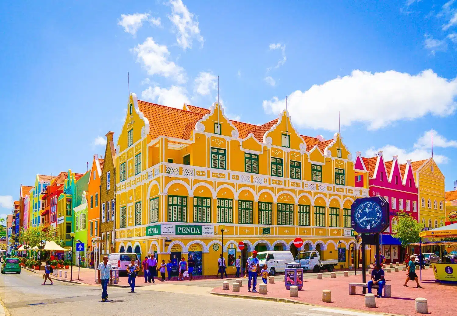 The famous Penha building in Willemstad.
