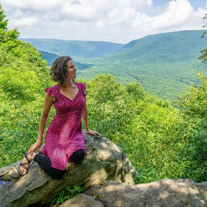 A mountain overlook at Ohiopyle State Park.