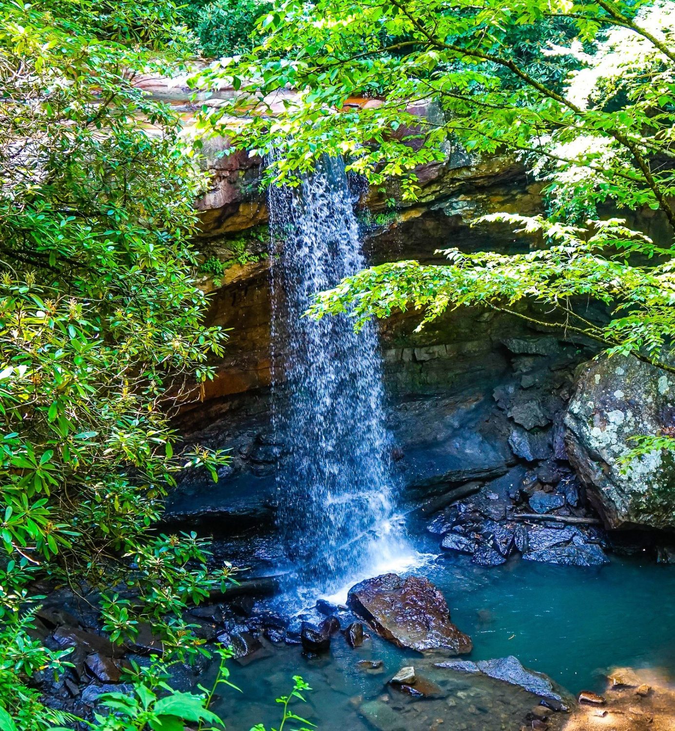 Cucumber Falls in Ohiopyle State Park.