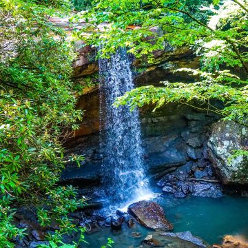 Cucumber Falls in Ohiopyle State Park.