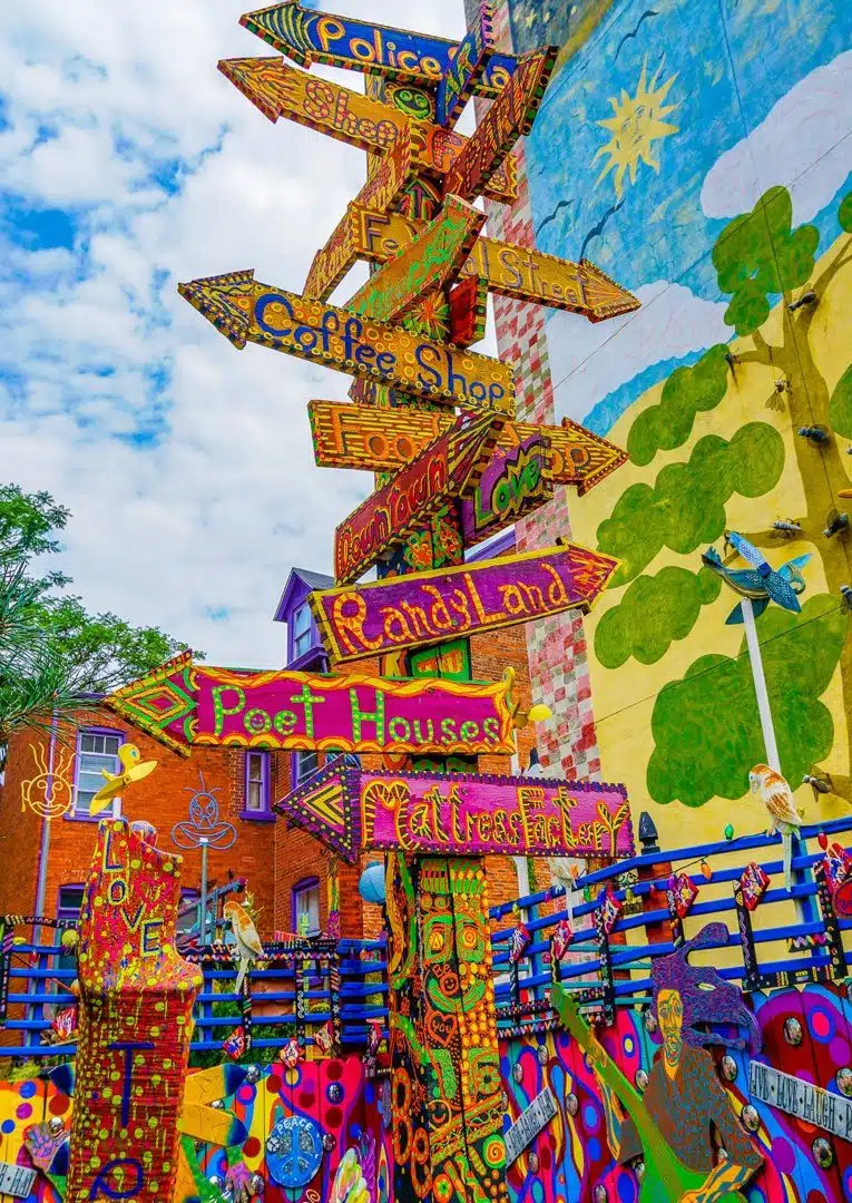Fun places to go: Randyland Pittsburgh has colorful signs