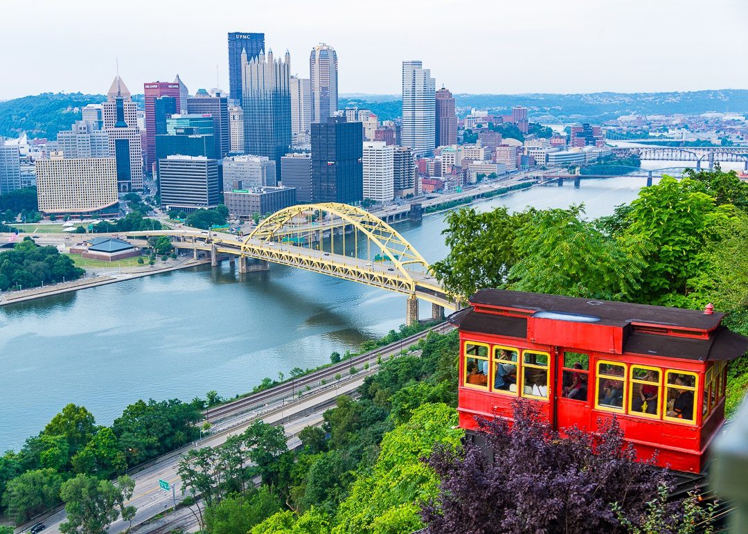 Fun places to go: Pittsburgh, PA! Pittsburgh rivers and skyline are beautiful.