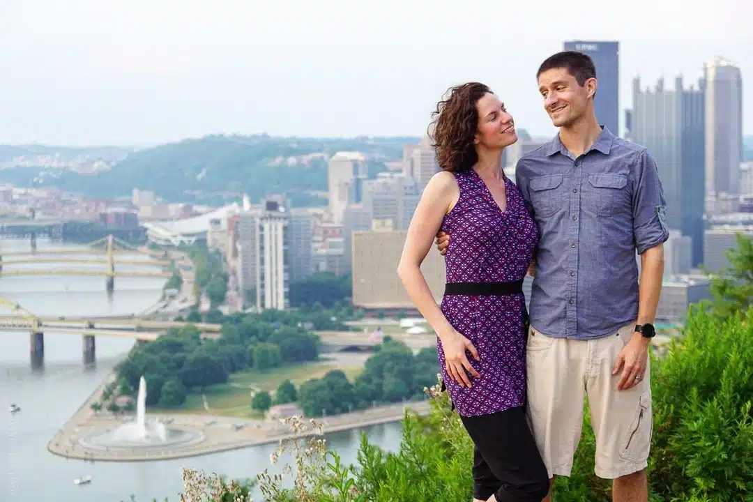 Pittsburgh rivers and skyline