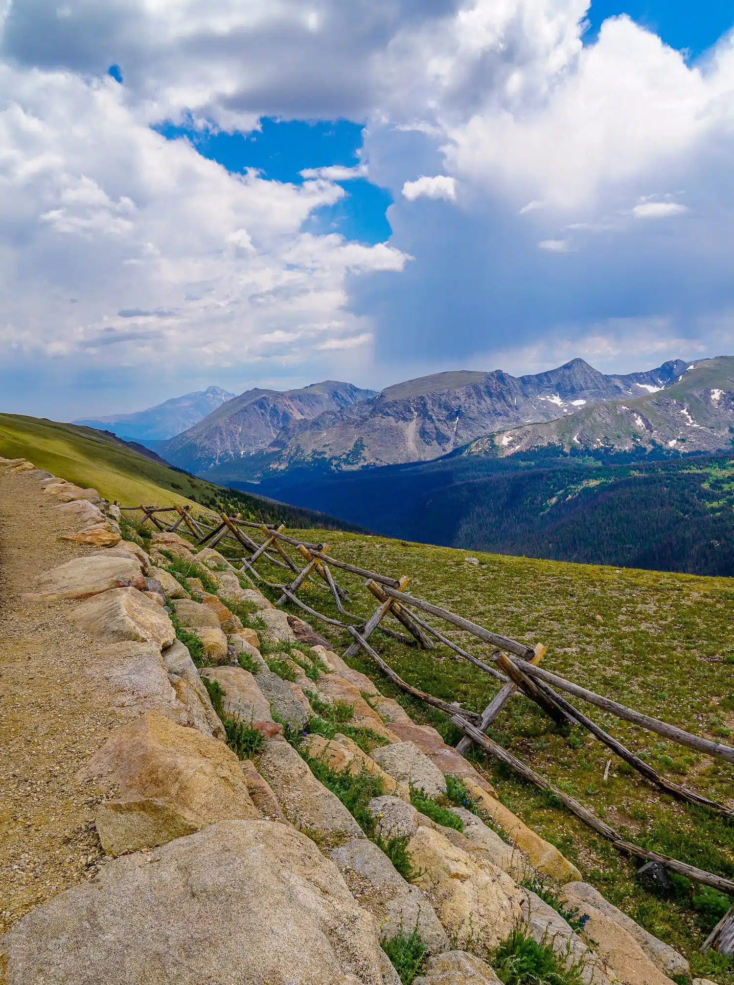 Trail Ridge Road in Rocky Mountain National Park, Colorado.