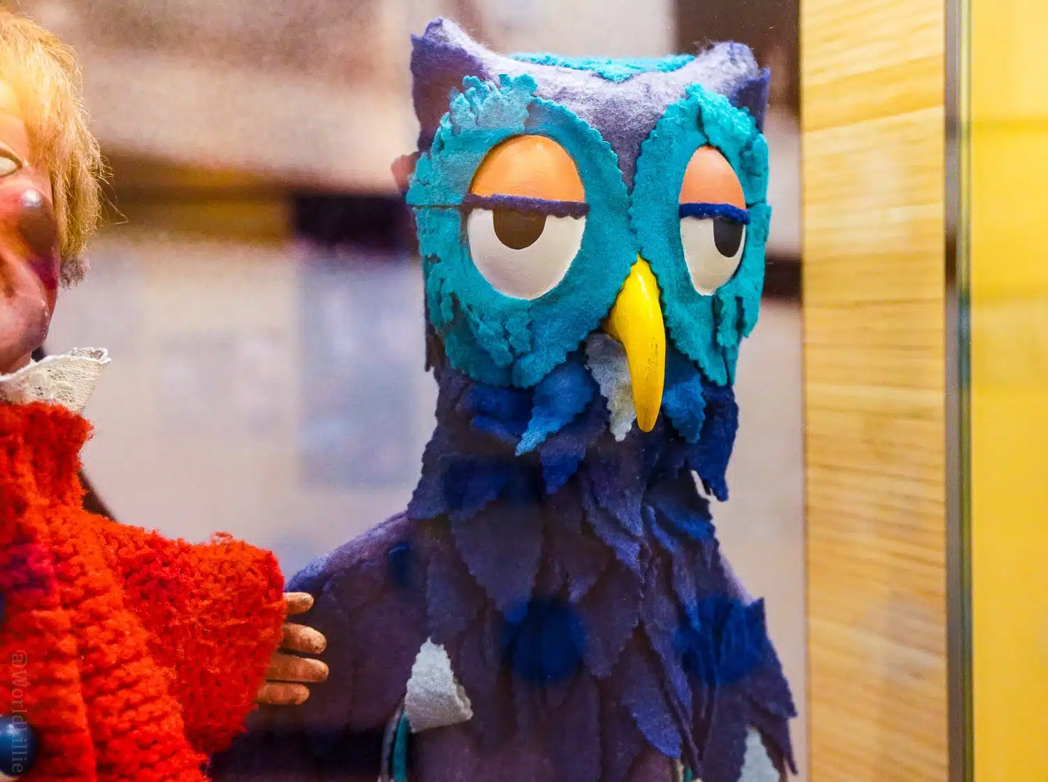 The "X the Owl" puppet.