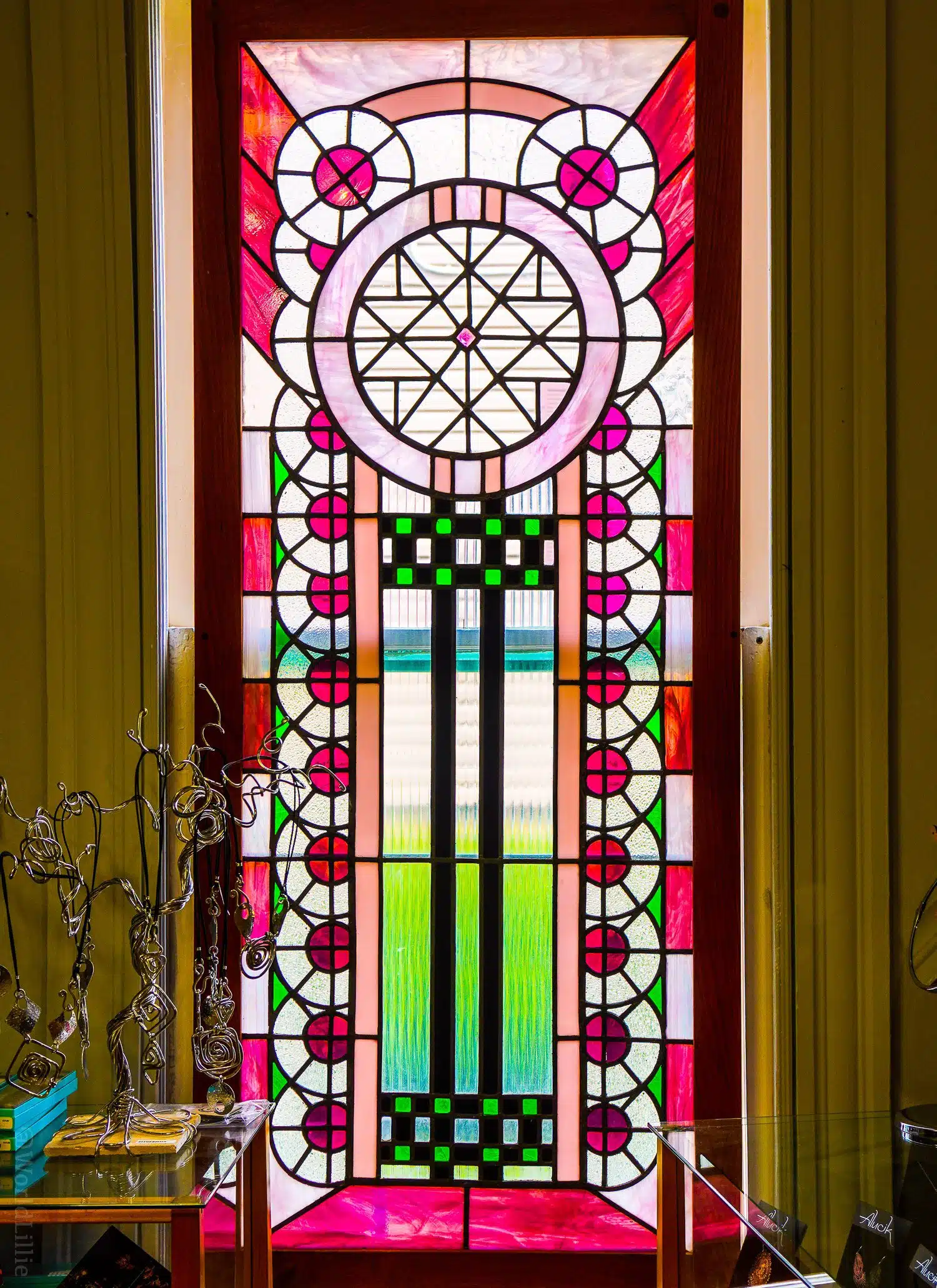 Mandy's stained glass windows are stunning.