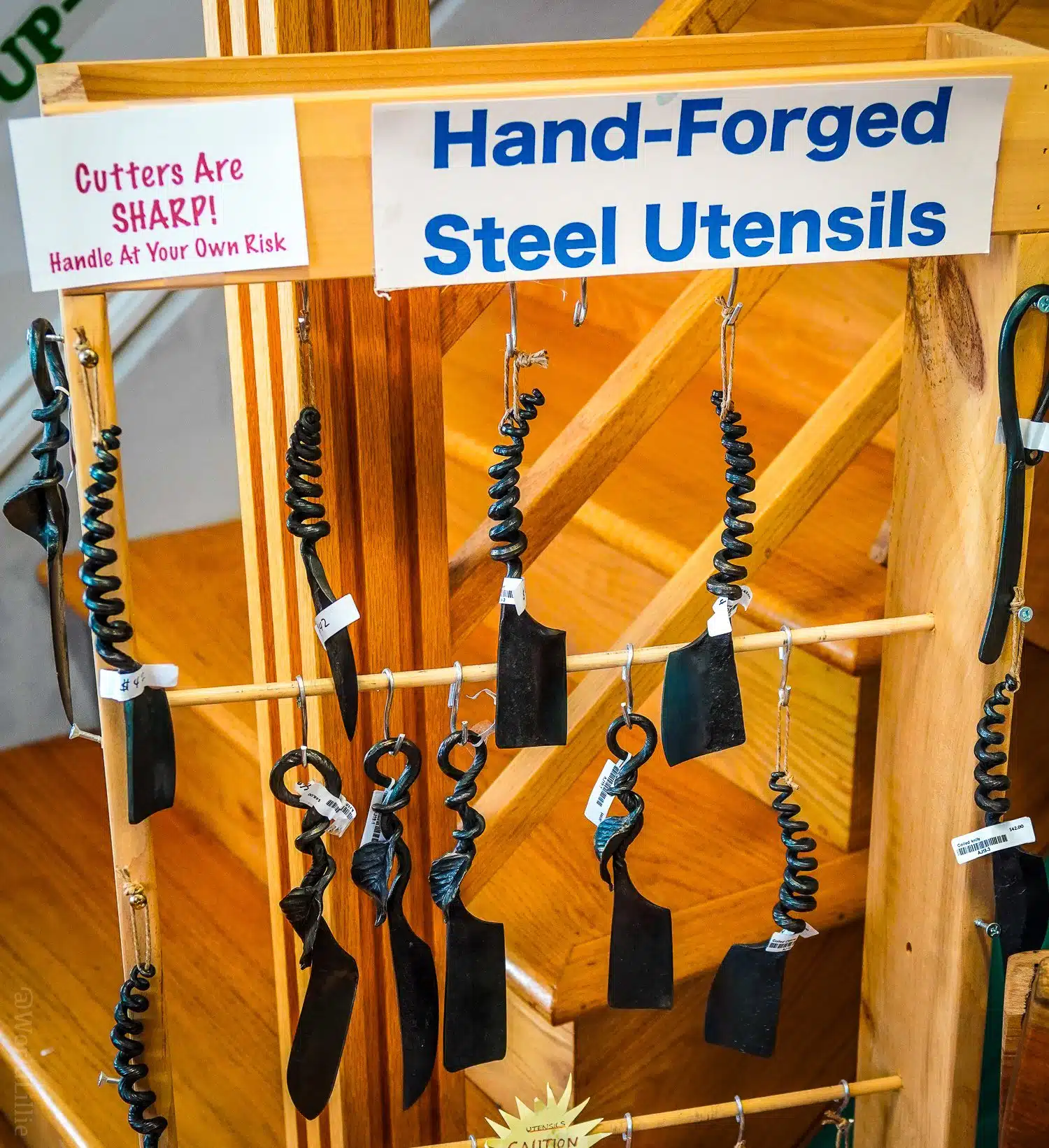 These hand-forged steel utensils are AWESOME.