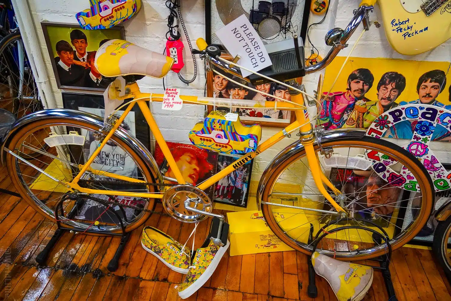 Historic, rare, and valuable Yellow Submarine bike! 