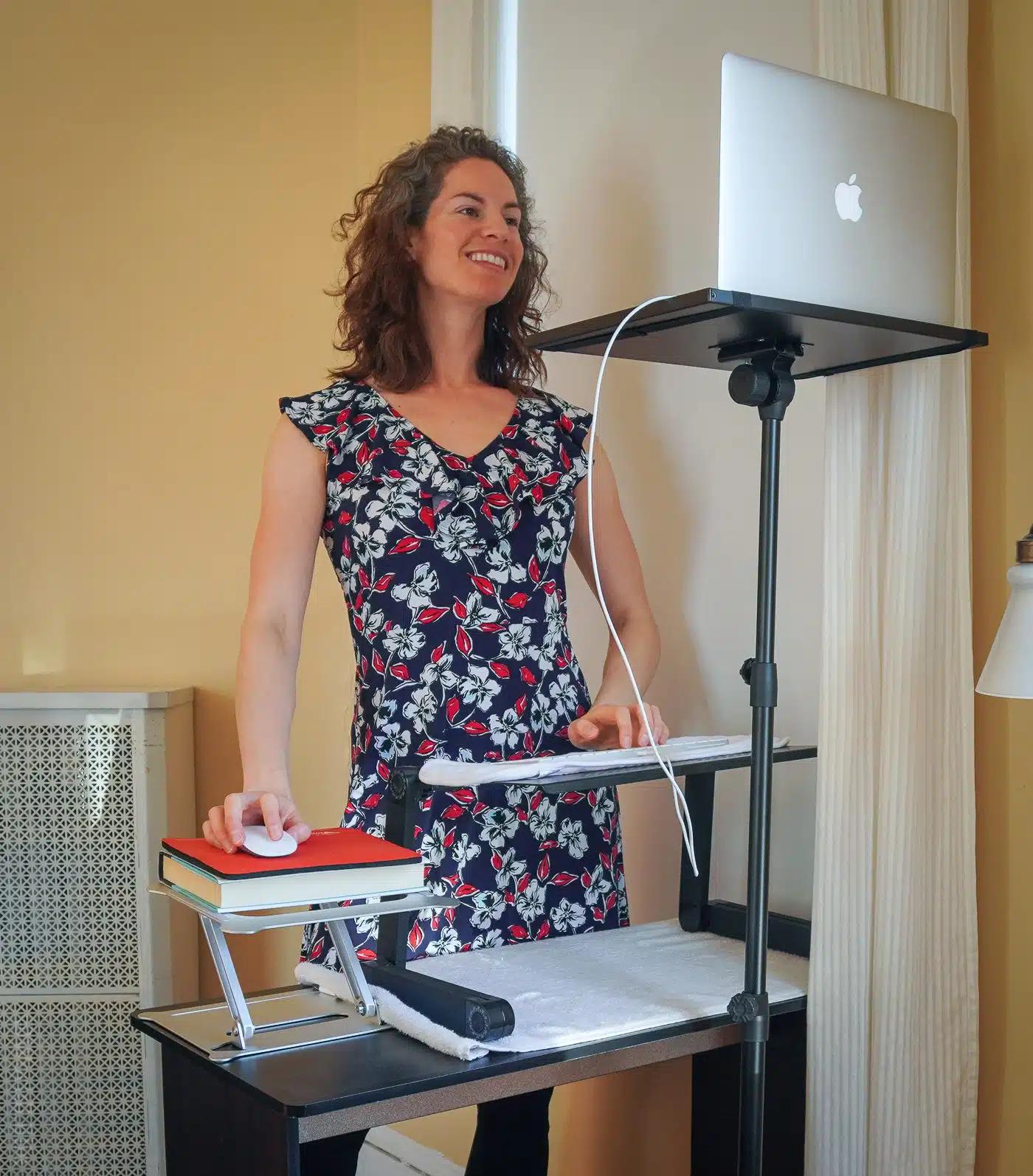 DIY standing desk for a tall person
