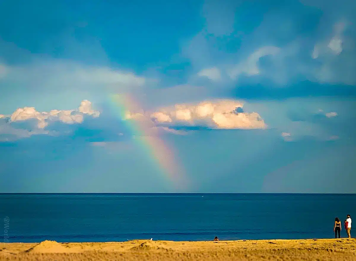A real rainbow at Hampton Beach, NH!