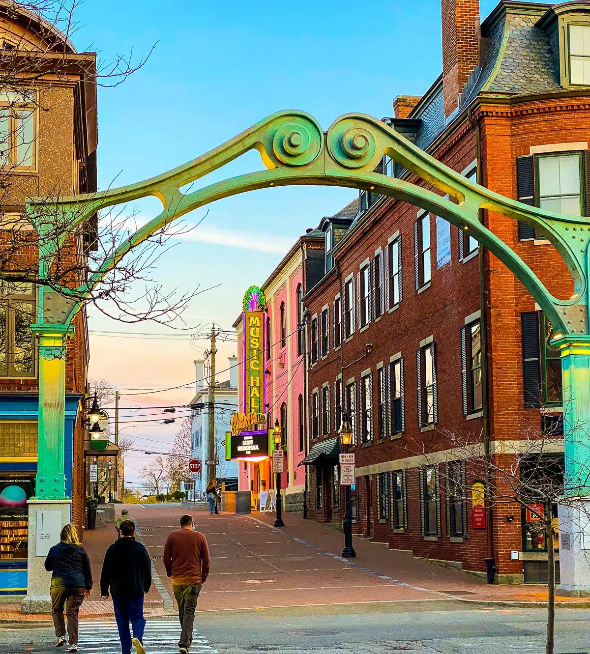 Love that arch and Music Hall in Portsmouth, NH.
