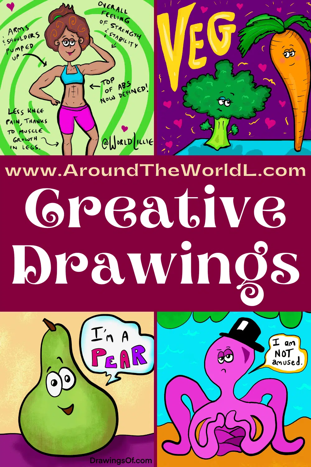 35 Cool Easy Whimsical Drawing Ideas
