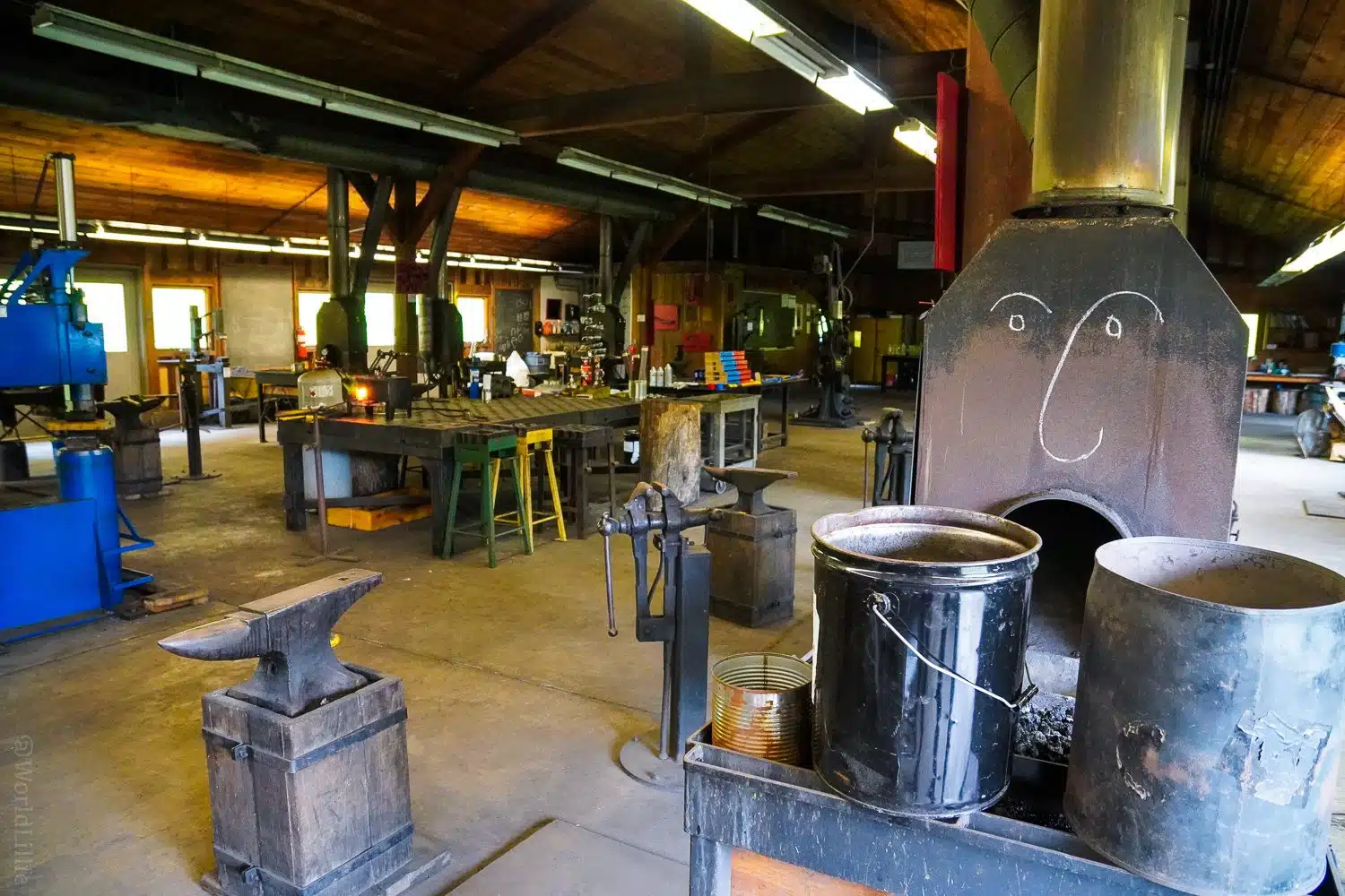 Blacksmith forge... with funny face!