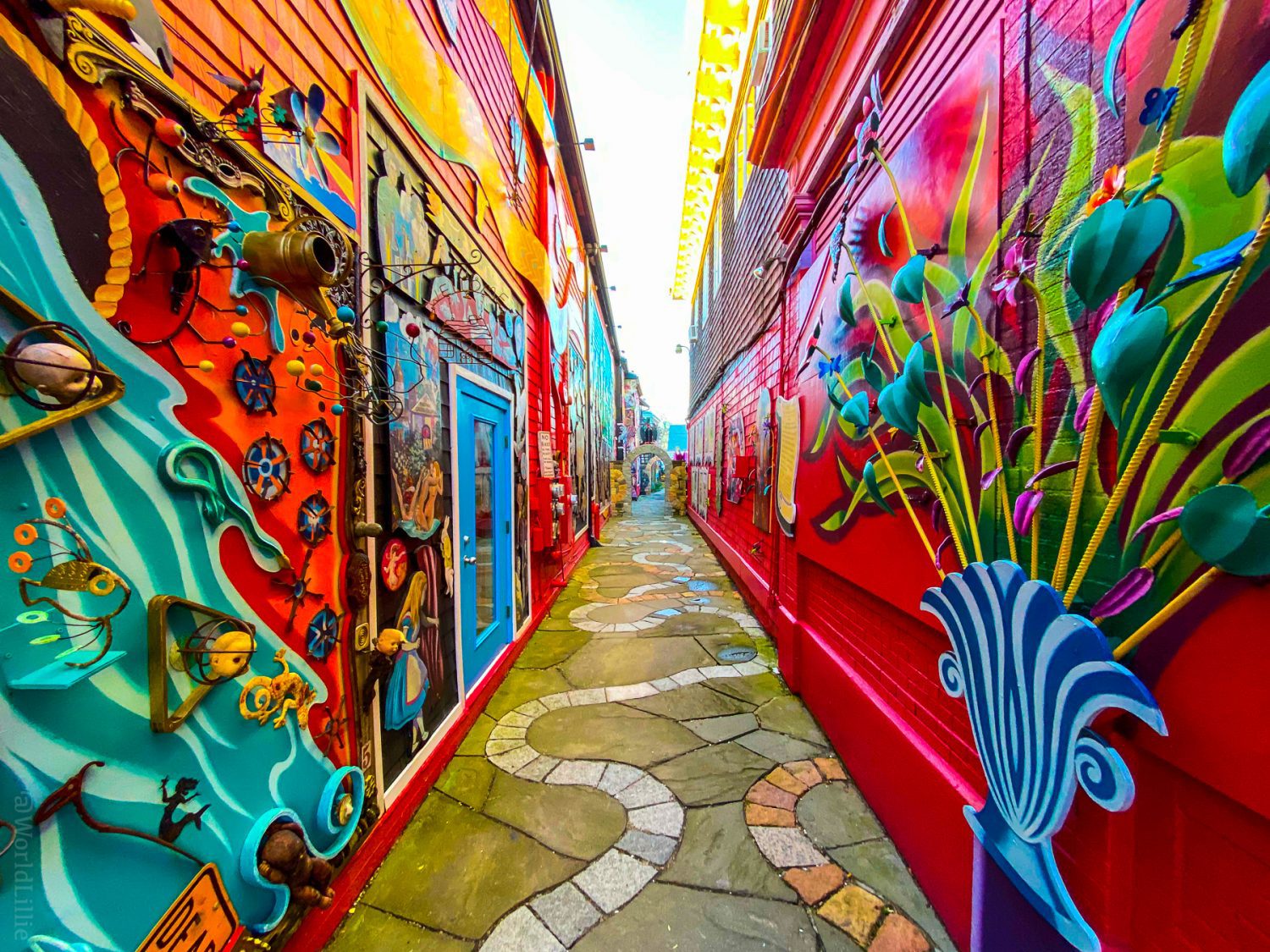The Provincetown art alley.