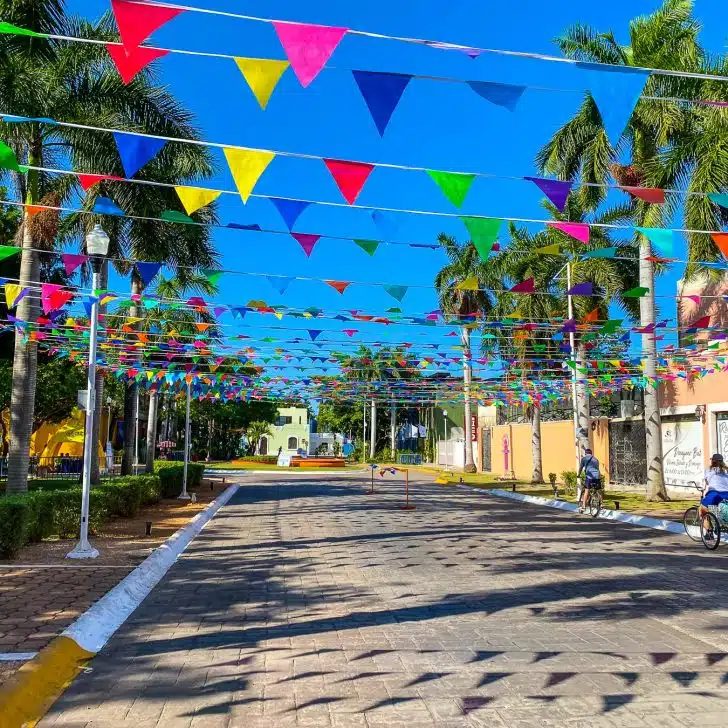 A beautiful street in Merida, Mexico.
