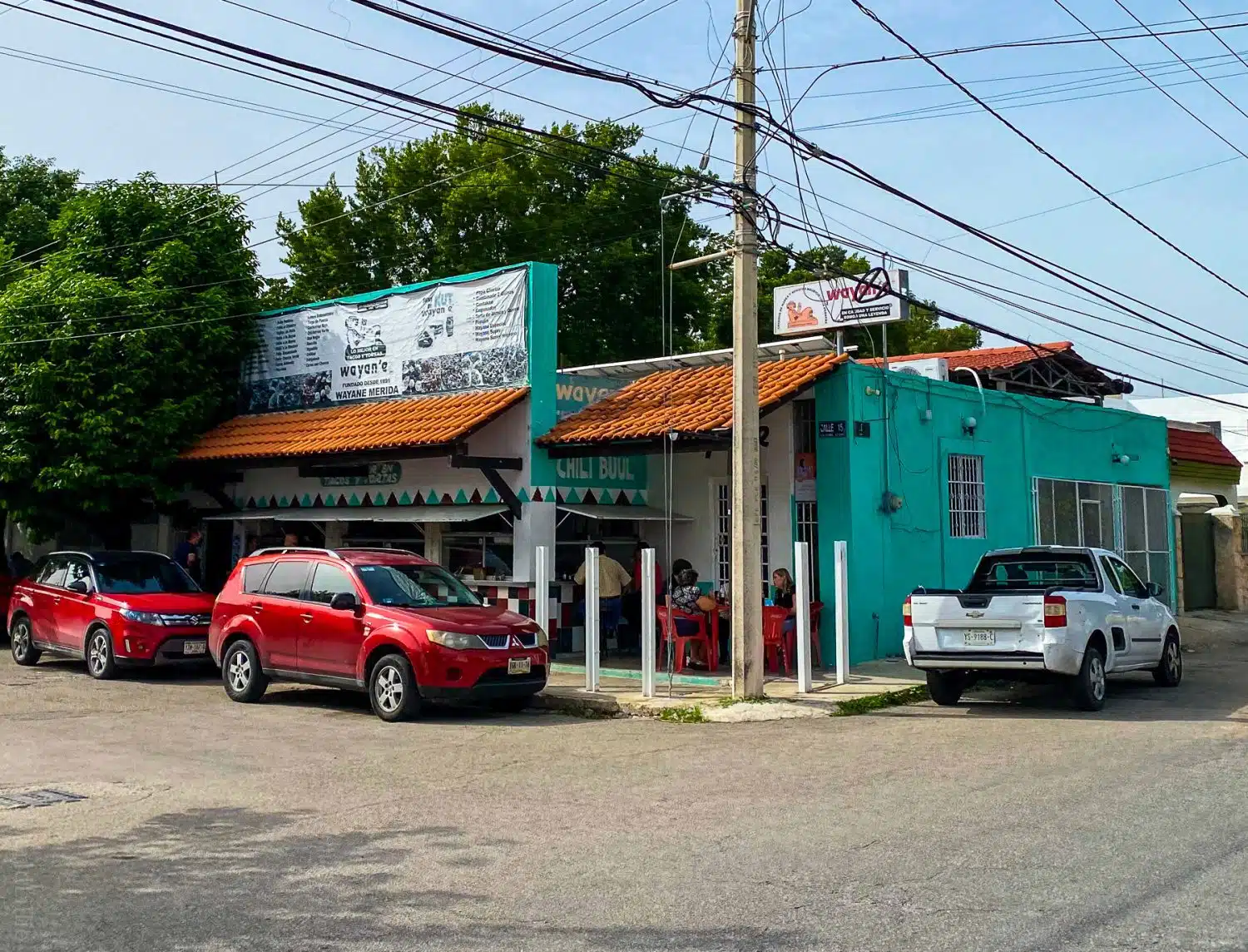Wayan'e: a small, super popular taco place in Merida.