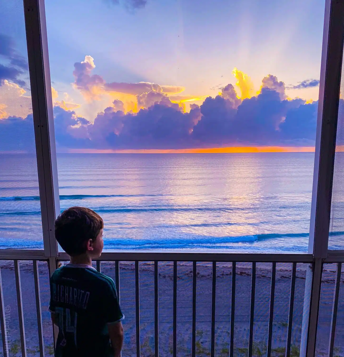 Watching a Florida sunset.