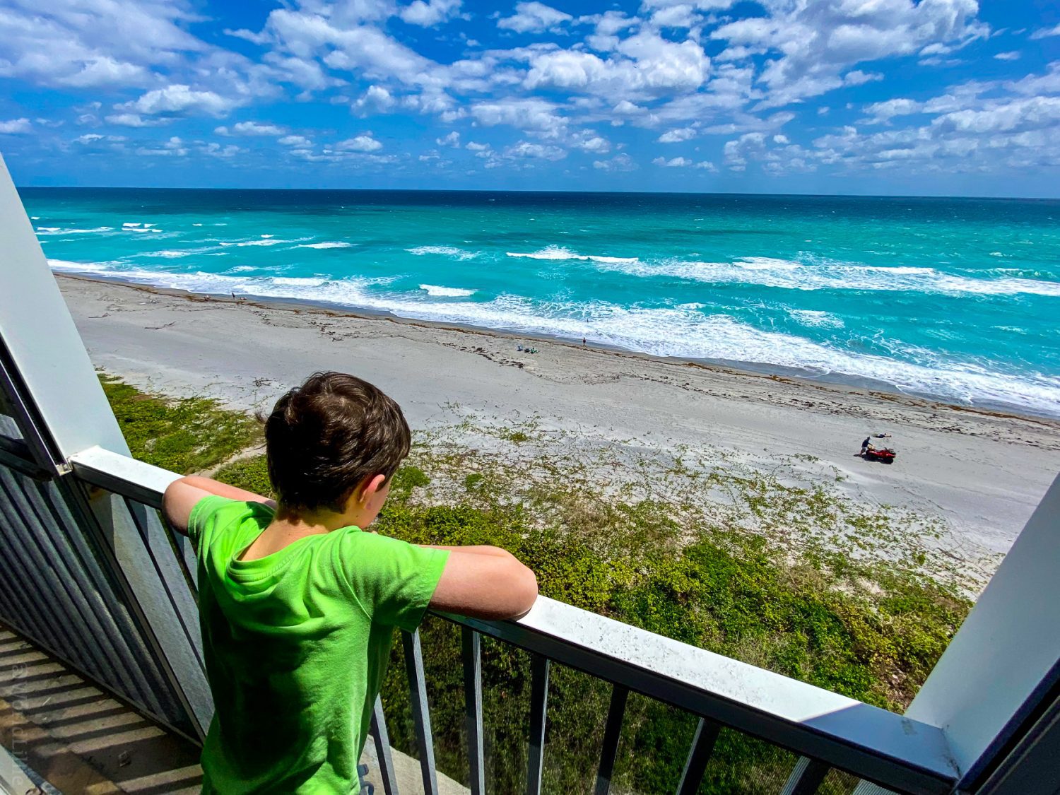 Looking out at Juno Beach, Florida.