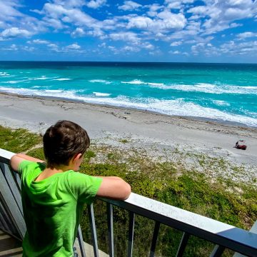 Looking out at Juno Beach, Florida.