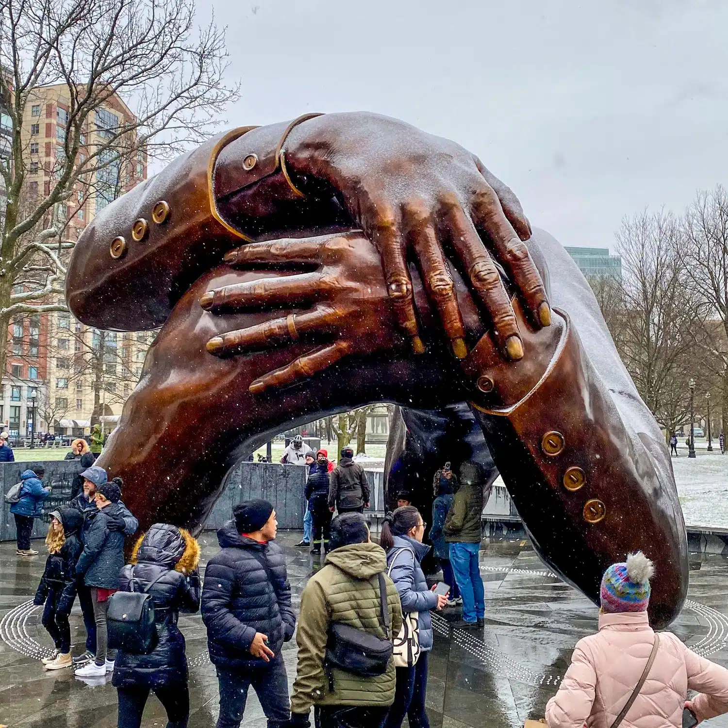 "The Embrace" -- Boston's new "monument to love" and MLK.