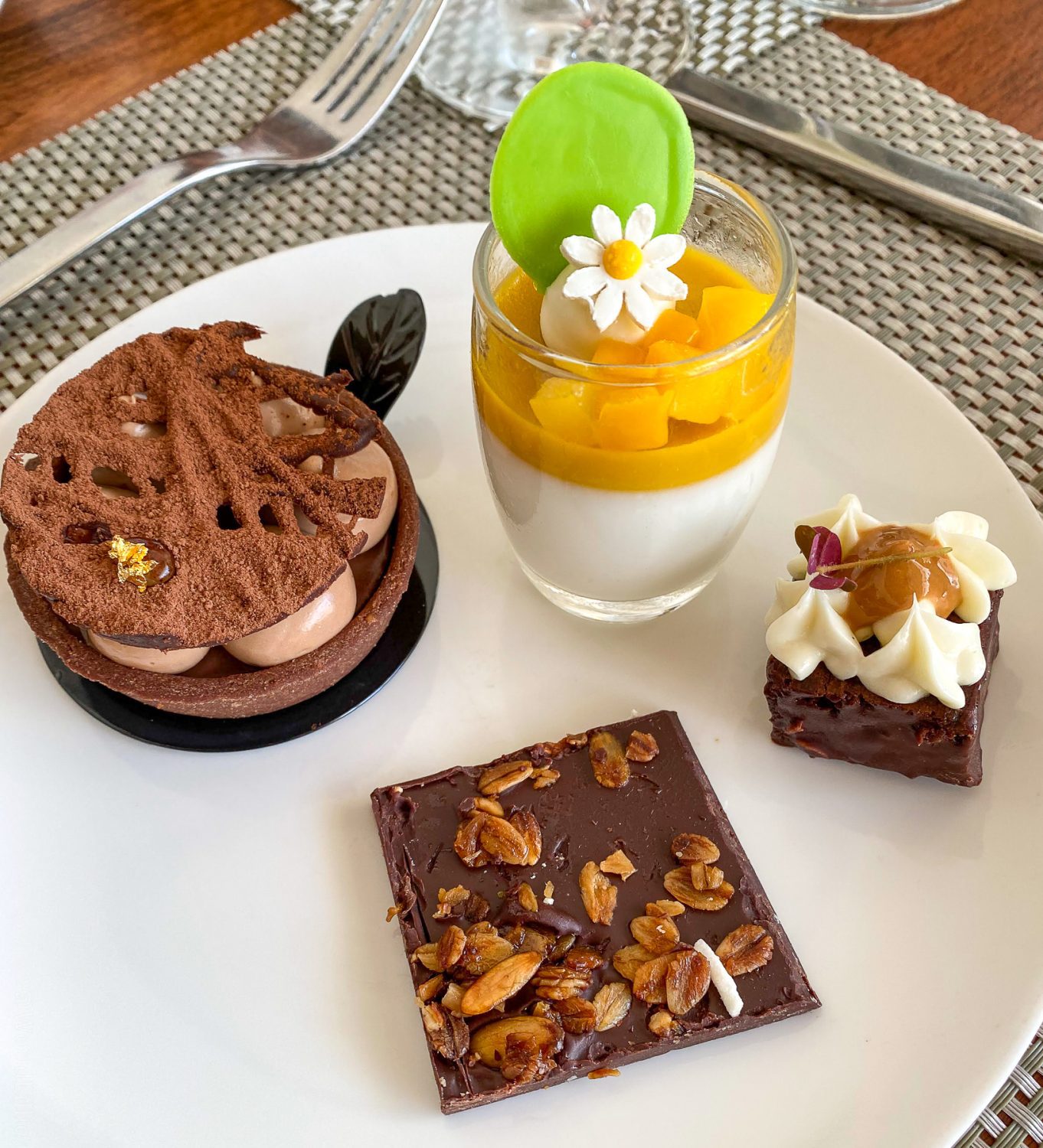 Desserts at Le Blanc, Cancun.