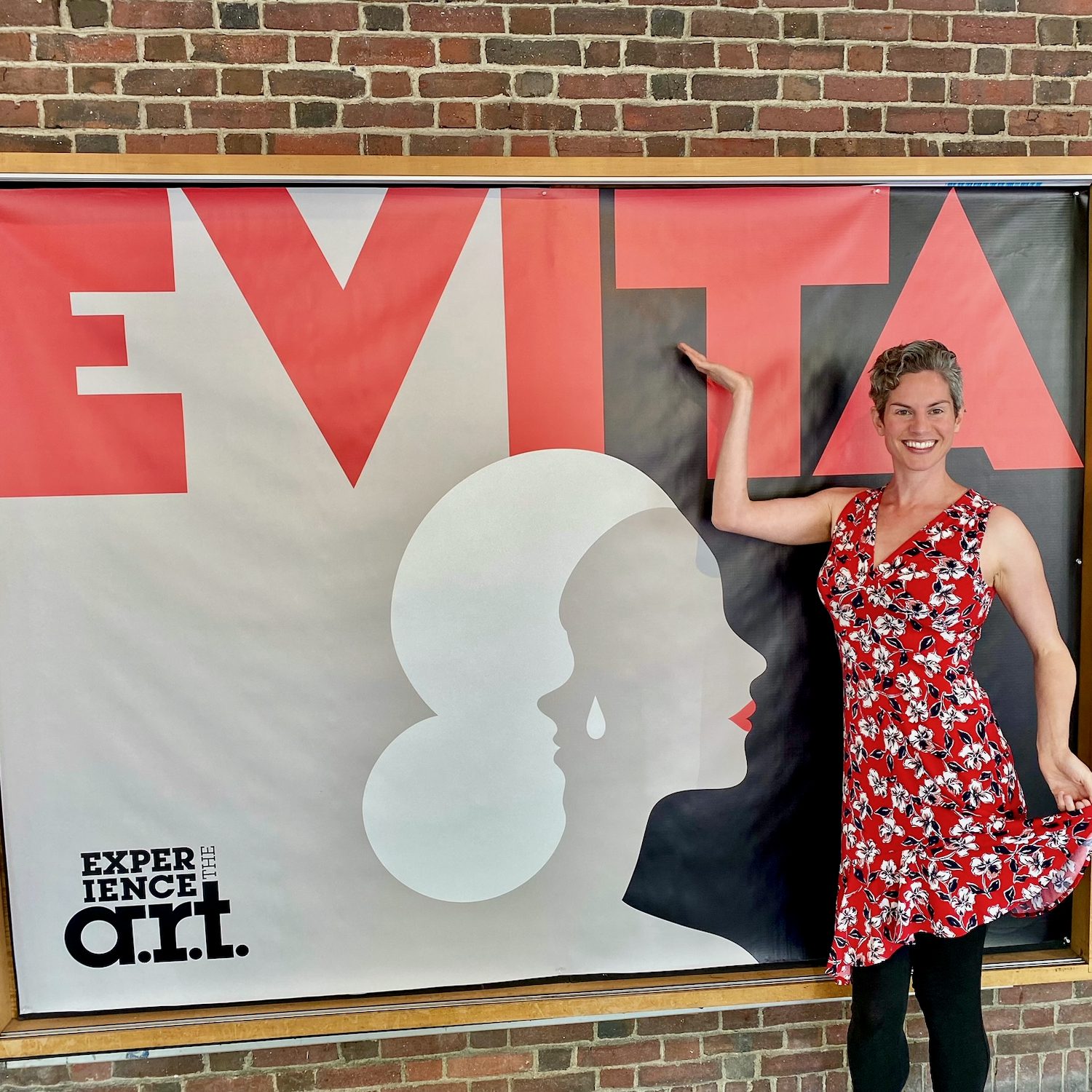 Me seeing a production of Evita in Boston.