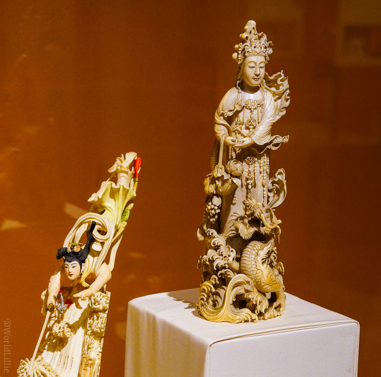 Ornate Chinese carvings.