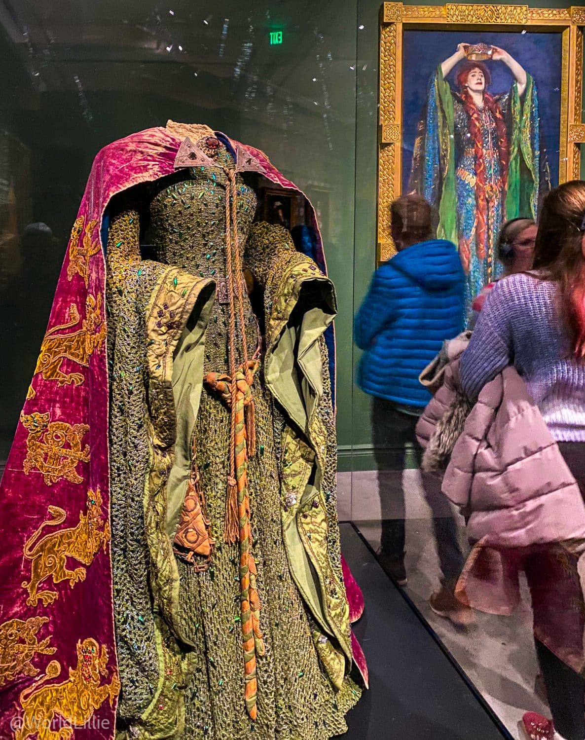 "Ellen Terry as Lady Macbeth," 1889, with the actual costume in the foreground.