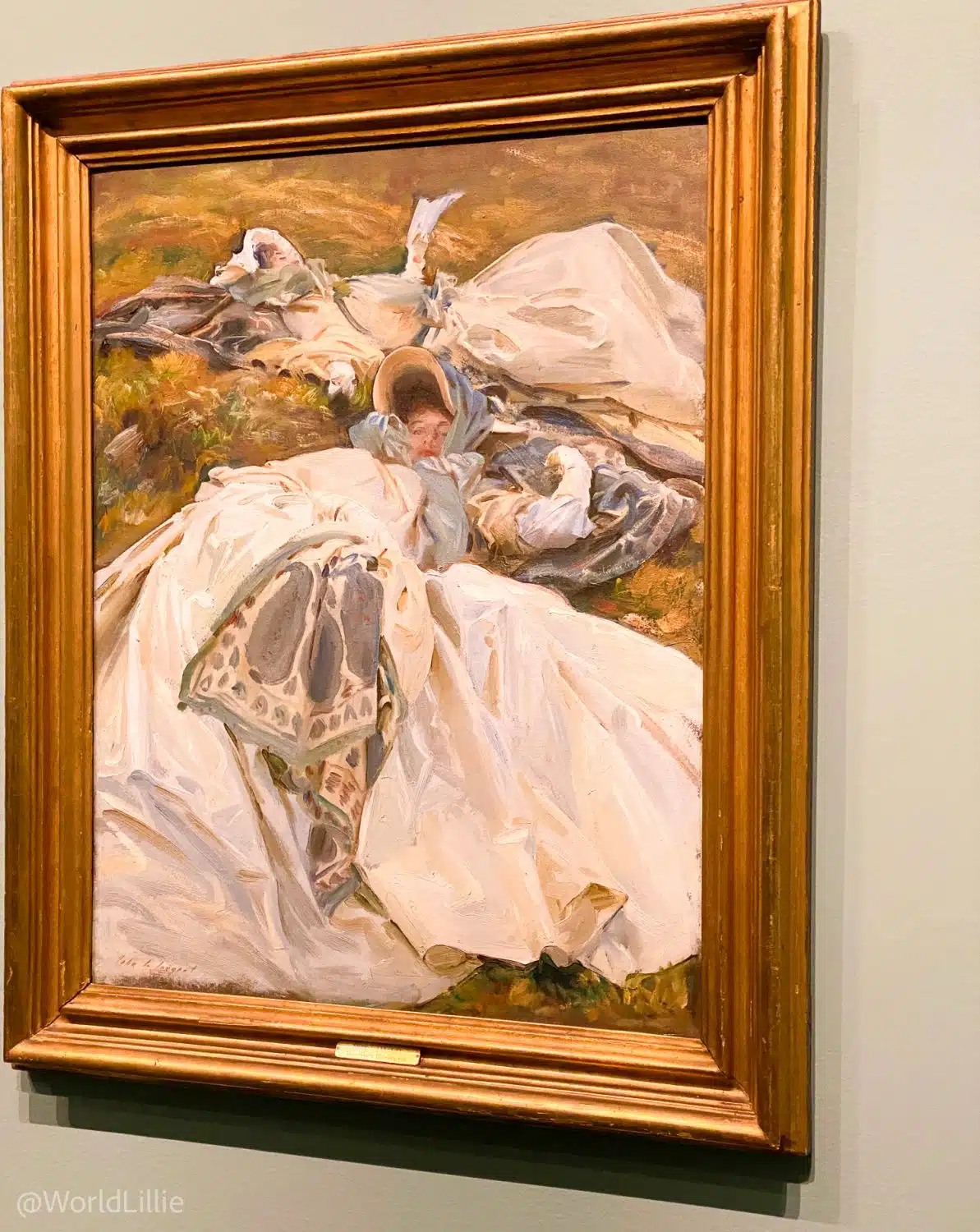 "Two Girls in White Dresses," 1911 by Sargent.