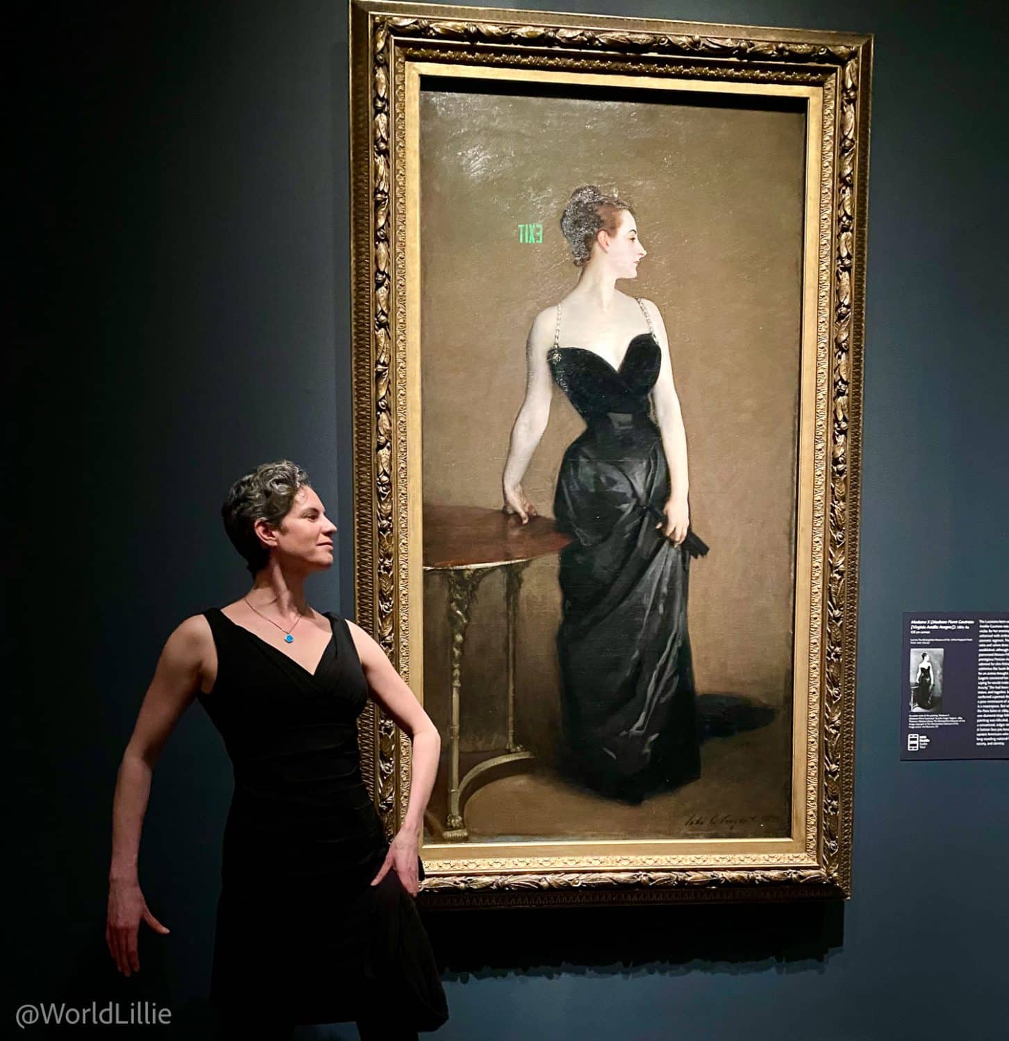 Me posing with "Madame X."