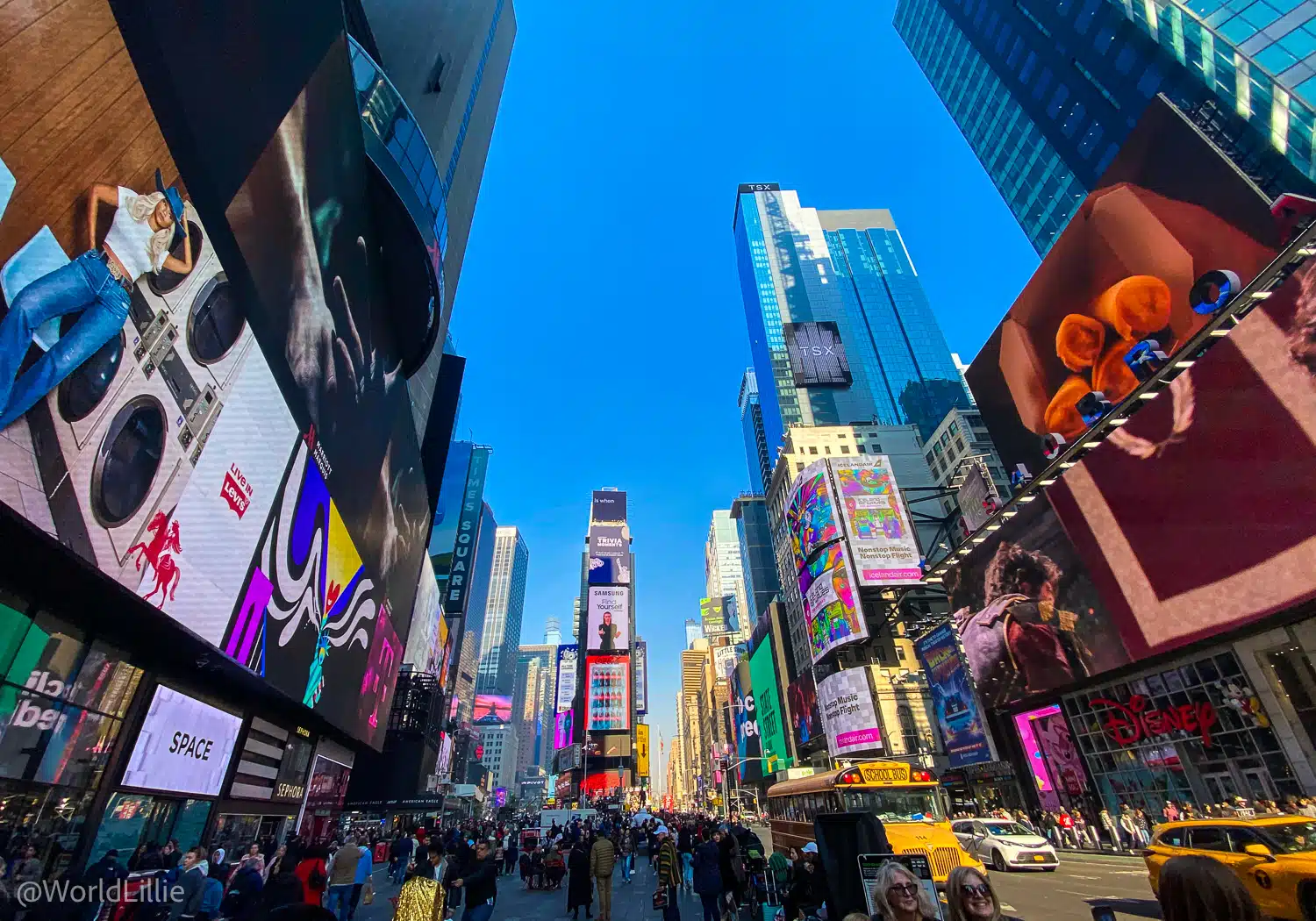 Walk through Times Square to Broadway with me...